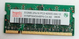 HYNIX Laptop DDR2 PC4200 RAM 512MB Single Memory Stick V000061770 PC2-4200S-444 - £5.06 GBP