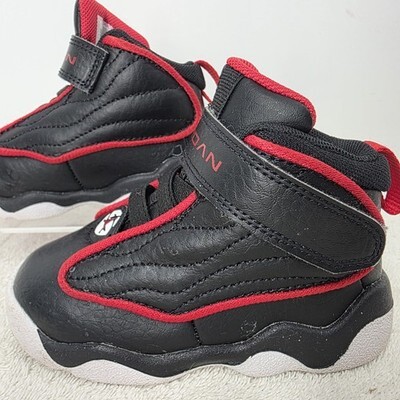 Nike Toddler Air Jordan Strong SIZE 6C Shoes Black University Red DC7910-061 Item image 8