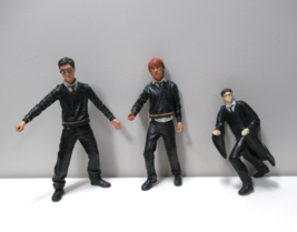 Harry Potter lot 3 mini action figures Harry  Ron Weasley - $10.29