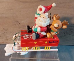 McDonalds Christmas Ornament Santa on Baked Apple Pie Sled 1996 w Box Matrix - £18.58 GBP