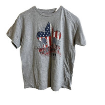 Boy Scouts Of America Boys Youth Sz Large 100 Years Official Brand Gray T-SHIRT - £6.91 GBP
