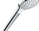 Hansgrohe 3-Spray Patterns 4.3&quot; Single Mount Handheld Shower Head White-... - $55.34