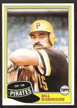 Pittsburgh Pirates Bill Robinson 1981 Topps # 51 nr mt  - £0.40 GBP