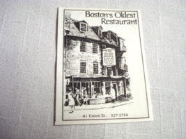 1976 Ad Ye Olde Union Oyster House, Boston&#39;s Oldest Restaurant, 41 Union Street - $7.99