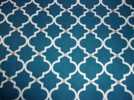 Blue Pink Print Fabric By the Yard - $1.49