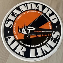Standard Airlines Vintage Circular Sign 11.75” Diameter - £250.49 GBP