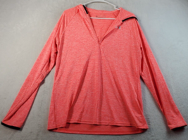 Under armour Hoodie Womens Size Large Orange 100% Polyester Long Sleeve ... - $12.55