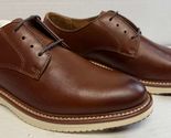 Johnston &amp; Murphy Upton Plain Toe Lace Up Dress Shoe, Tan Full Grain, 10... - $97.00