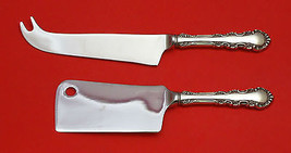 GEORGIAN ROSE BY REED &amp; BARTON STERLING SILVER CHEESE SERVING SET 2P HHW... - $97.12