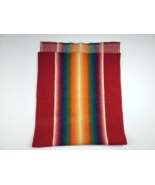 Vintage Native wool shawl colorful southwestern unmarked hand made scarf - £89.25 GBP