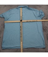 Peter Millar Shirt Mens XL Blue Green Striped Polo 100% Cotton Short Sle... - £18.22 GBP