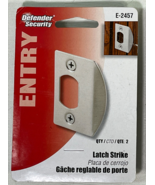 Defender Security Entry Latch Strike E-2457 Nickel Finish - $12.03 CAD
