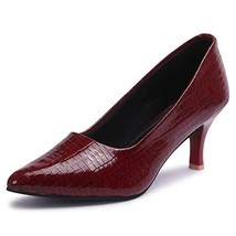 Womens Girls Stylish Pump Stiletto Heel footwear US Size 5-10 MultiCol Textured - £34.73 GBP