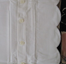 Ralph Lauren Jacquard Pillow Sham 100% White Cotton 50x66 CM Portugal #16387 - £19.97 GBP