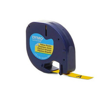 Dymo Letra-Tag Tape Label Plastic - Yellow - £32.72 GBP