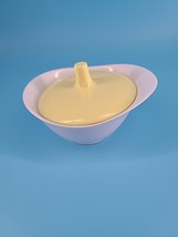 Melamine Sugar Bowl With Lid White Yellow - $15.00