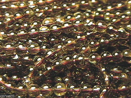 4mm Smoky Quartz Round Beads (90+/- per strand) A-/B+ Grade - £2.58 GBP