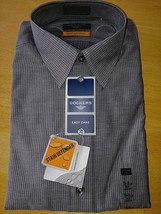 DOCKERS MENS STAIN DEFENDER GRAY PINSTRIPE LS SHIRT-NIP-$36-L(16-16.5-34... - $13.09