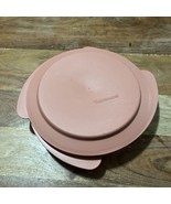 Vintage Tupperware Dusty Rose 2 Piece Set plate/lid 2525A-1 2526A-4 - $9.50
