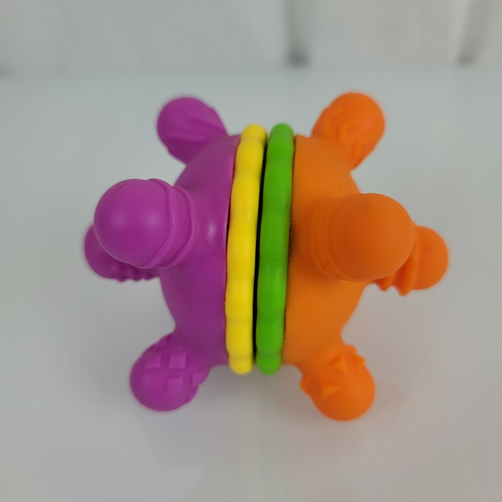 Munchkin Orange Purple Green Yellow Plastic Baby Nubby Knobs Plastic Teether Toy - $29.69