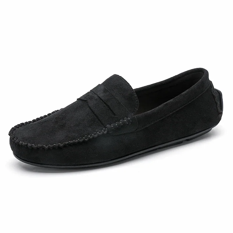 Men Casual Shoes Luxury Brand Mens Suede Loafers Moccasins Breathable Slip on Bl - £41.96 GBP