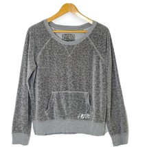 Aeropostale Live Love Dream Women&#39;s Large Pullover Crop Velour Top Cheet... - £18.02 GBP