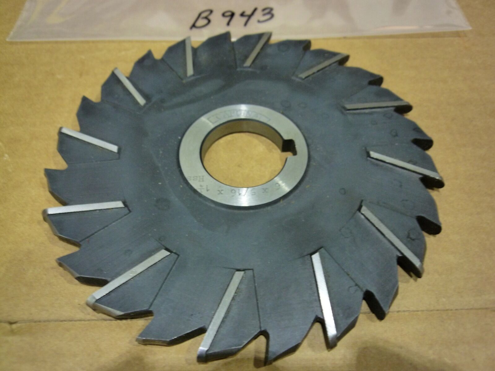 CARDINAL 6&quot; X 5/16&quot; X 1.25&quot; HSS Milling Cutter (NOS) - $55.00
