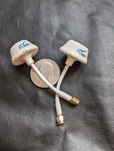 FlySight 5.8 GHz Video TX RX Cloverleaf Circular Polarized Antennas White - $44.76