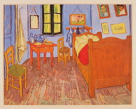 Vincent Van Gogh Matted Print La Chambre de van Gogh a Arles 2003 RMN Paris - £28.14 GBP