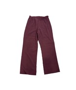 East 5th Womens Dress Pants Size 12 Petite High Rise Maroon Stretch - £11.63 GBP