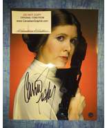 Carrie Fisher Hand Signed Autograph 8x10 Photo COA - $275.00