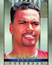 1997 Donruss Studio Football Card Tony Banks #2 8X10 - $4.49