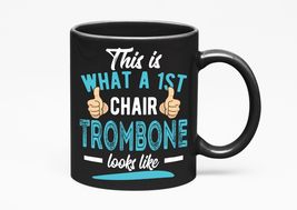 Make Your Mark Design Orchestra Trombonist, Black 11oz Ceramic Mug - £17.02 GBP+
