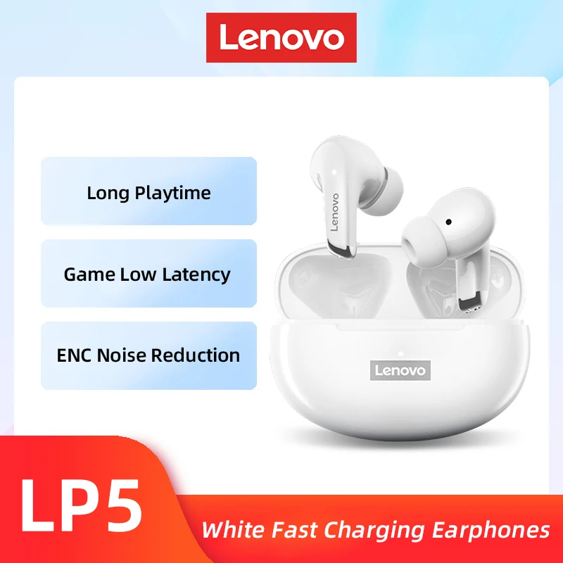    LP5 Wireless Bluetooth Earbuds HiFi Music Earphone With Mic Headphones Sports - £19.98 GBP