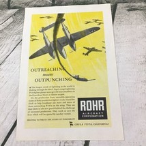 Vintage 1943 Advertising Art print Rohr Aircraft Corporation - $9.89