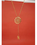 18k Gold Spider Necklace | Spider Charm Pendant | Halloween Necklace - £17.42 GBP