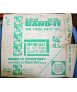 C-306 BAND-IT 100ft. X 3/8&quot; X  0.03 , 1,690 lb Break Strength Never Used! - $898.41 MXN