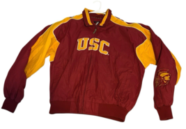 Vintage Majestic NCAA USC Trojans Men's Bomber Jacket Size Large Full Zi... - €121,89 EUR Vintage Majestic NCAA USC Trojans Men's Bomber Jacket Size Large Full Zi... - €121,89 EUR