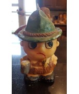 Vintage  Irish Man W/ Pipe and beer Wax Candle St.  Patrick. GERMANY. 6 in - €20,45 EUR
