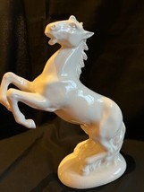 Antique Sitzendorf porcelain white Horse, marked bottom - £76.89 GBP