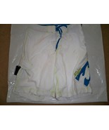 MEN&#39;S GUYS BILLABONG SOLID WHITE BOARDSHORTS SWIM SUIT GREEN/BLUE LOGO N... - $48.24 CAD