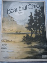 Vintage Beautiful Ohio by Mary Earl &amp; Ballard Macdonald Sheet Music 1918 - £6.28 GBP