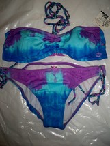 WOMEN&#39;S JUNIORS BILLABONG CASSIE AIR RAVE TIE DYE BEACH BIKINI SWIM SUIT... - $39.99