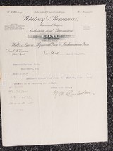 1905 antique WHITNEY &amp; KEMMERER COAL LETTERHEAD wilkes barre plymouth la... - £38.13 GBP