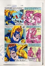 Original 1984 Captain America 296 page 13 Marvel Comics color guide art:... - $46.29