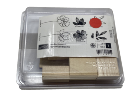 Stampin’ Up Botanical Blooms Wood-Mount 2 Step Stamps 7 Pc New Retired Unmounted - £8.55 GBP