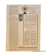 Ethyl Gasoline Print Advertisement Remington Arms March 1928 Frame Ready - £6.71 GBP