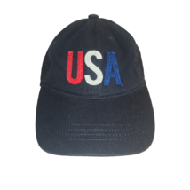 Old Navy USA Baseball Style Adjustable Strapback Hat Cap Red White Blue - $10.23