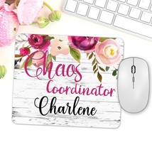 Funny Office Mouse Pad Chaos Coordinator, Personalized Coworker Gift, Boss Day G - £12.01 GBP