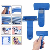 Pet Brush Comb Puppy Dog Cats Self Cleaning Combs Hair Trimmer Grooming ... - £11.78 GBP